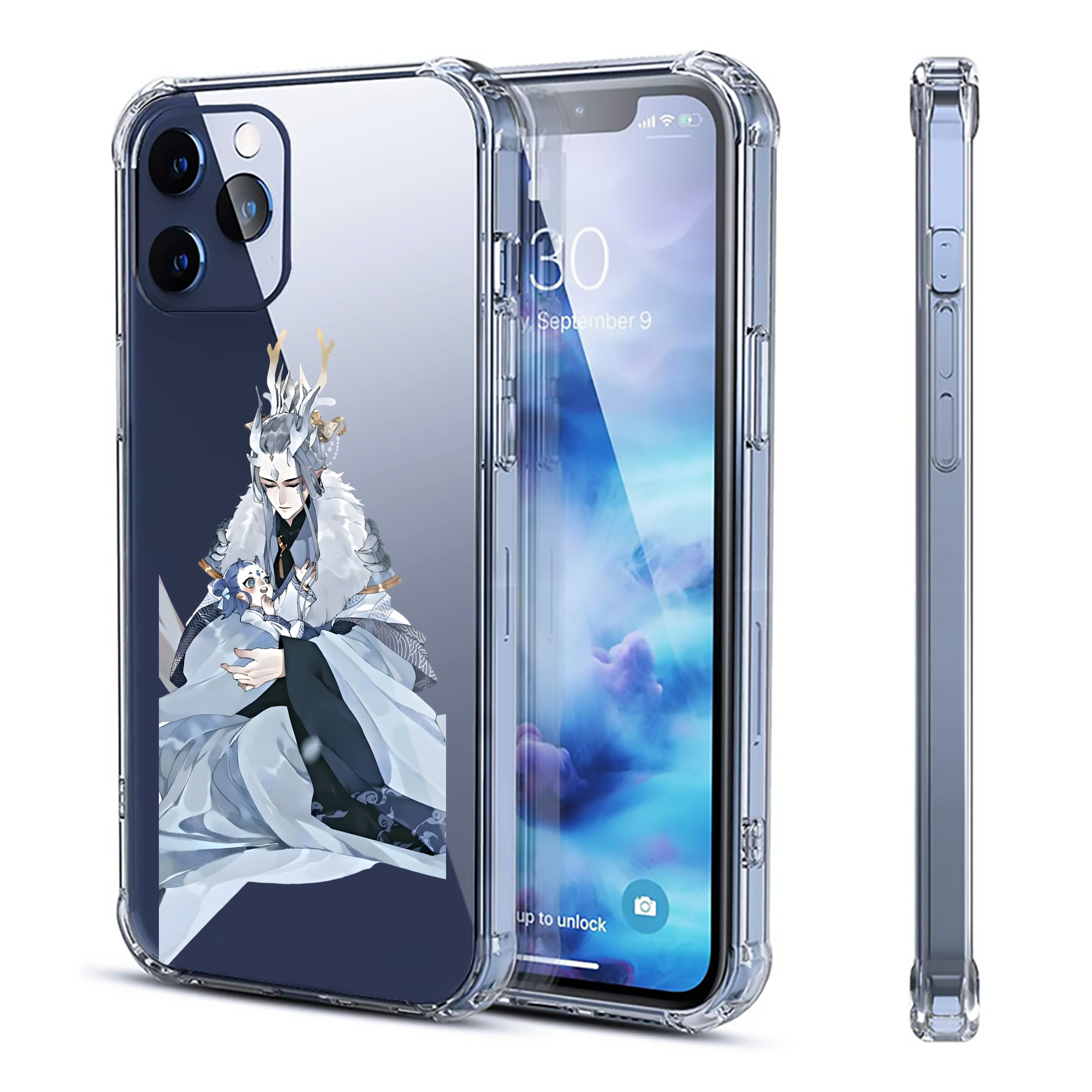 （画像用） Ne Zha 2 ナタ 魔童の大暴れ 【iPhone 12シリーズ対応】透明スマホケース（クリアソフトケース）